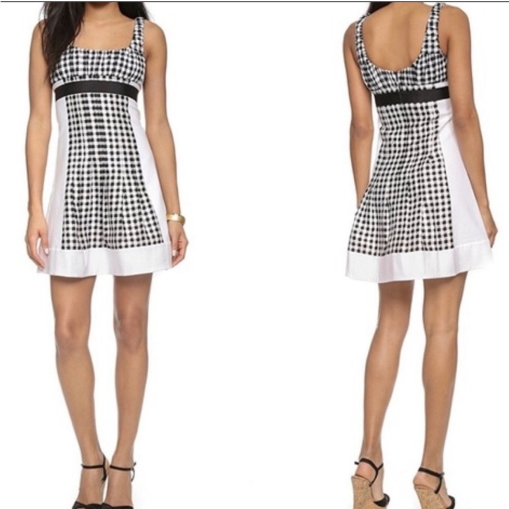 NWT DVF Gingham Dress Size 4